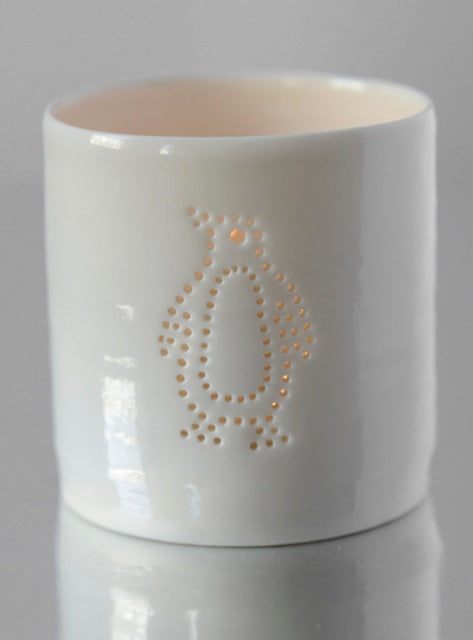 Penguin tea light deals holder