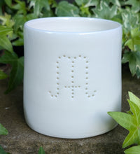 Load image into Gallery viewer, Wheel of the Year Symbol mini porcelain tealight holder
