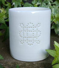 Load image into Gallery viewer, Wheel of the Year Symbol mini porcelain tealight holder
