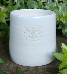 Wheel of the Year Symbol mini porcelain tealight holder