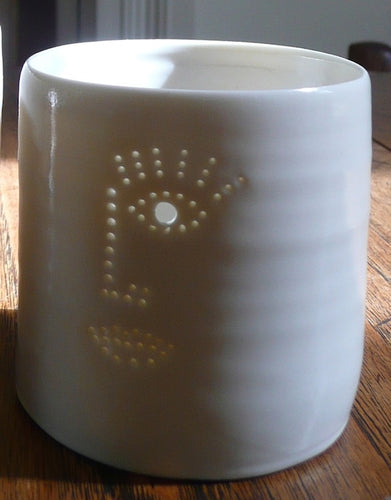 Face design tealight holder. Yoga and relaxing candles.