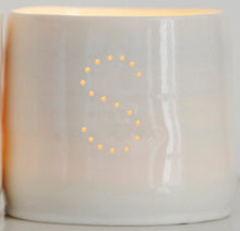 Load image into Gallery viewer, Letter mini porcelain tealight holders
