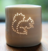 Load image into Gallery viewer, Squirrel mini porcelain tealight holder
