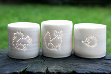 Load image into Gallery viewer, Squirrel mini porcelain tealight holder
